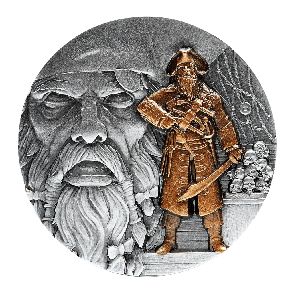 2021 The ‘Pirates Ahoy’ Series – Blackbeard 2 oz Silver Coin