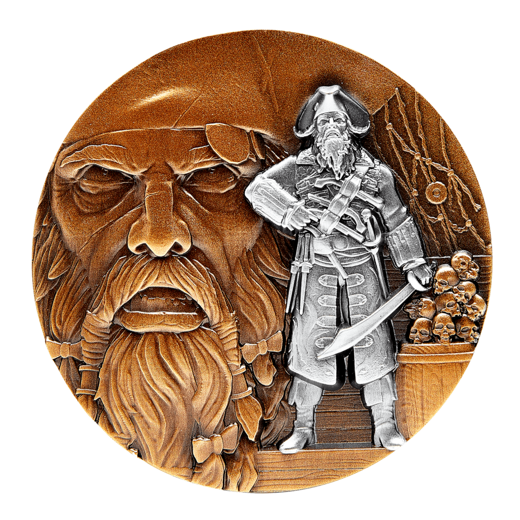 2021 The ‘Pirates Ahoy’ Series – Blackbeard 2 oz Silver Coin