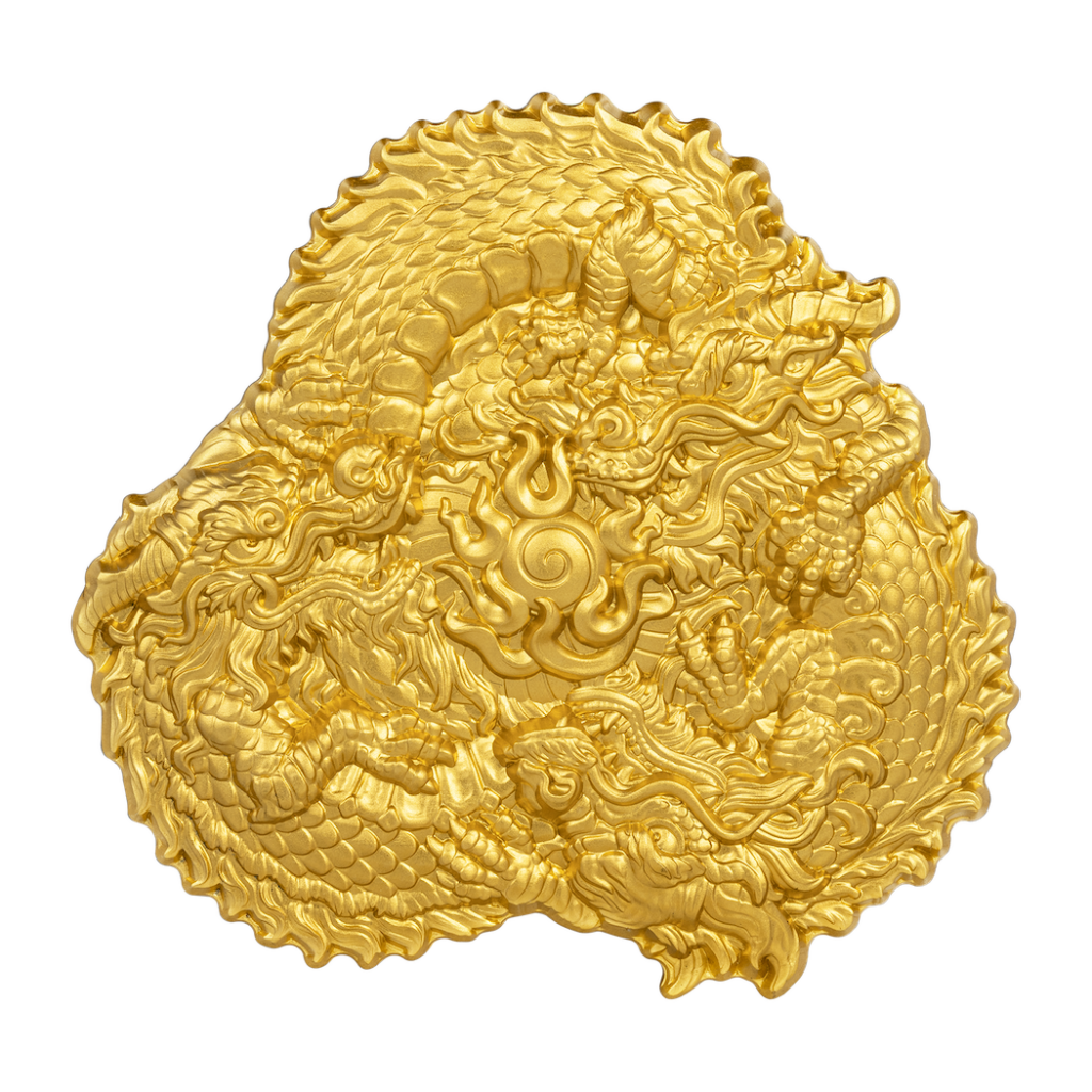 Triple Infinity Dragons 3 Oz Silver Coin Gold Glided Precious Metal triple-infinity-dragons-3-oz-silver-coin-gold-glided-precious-metal